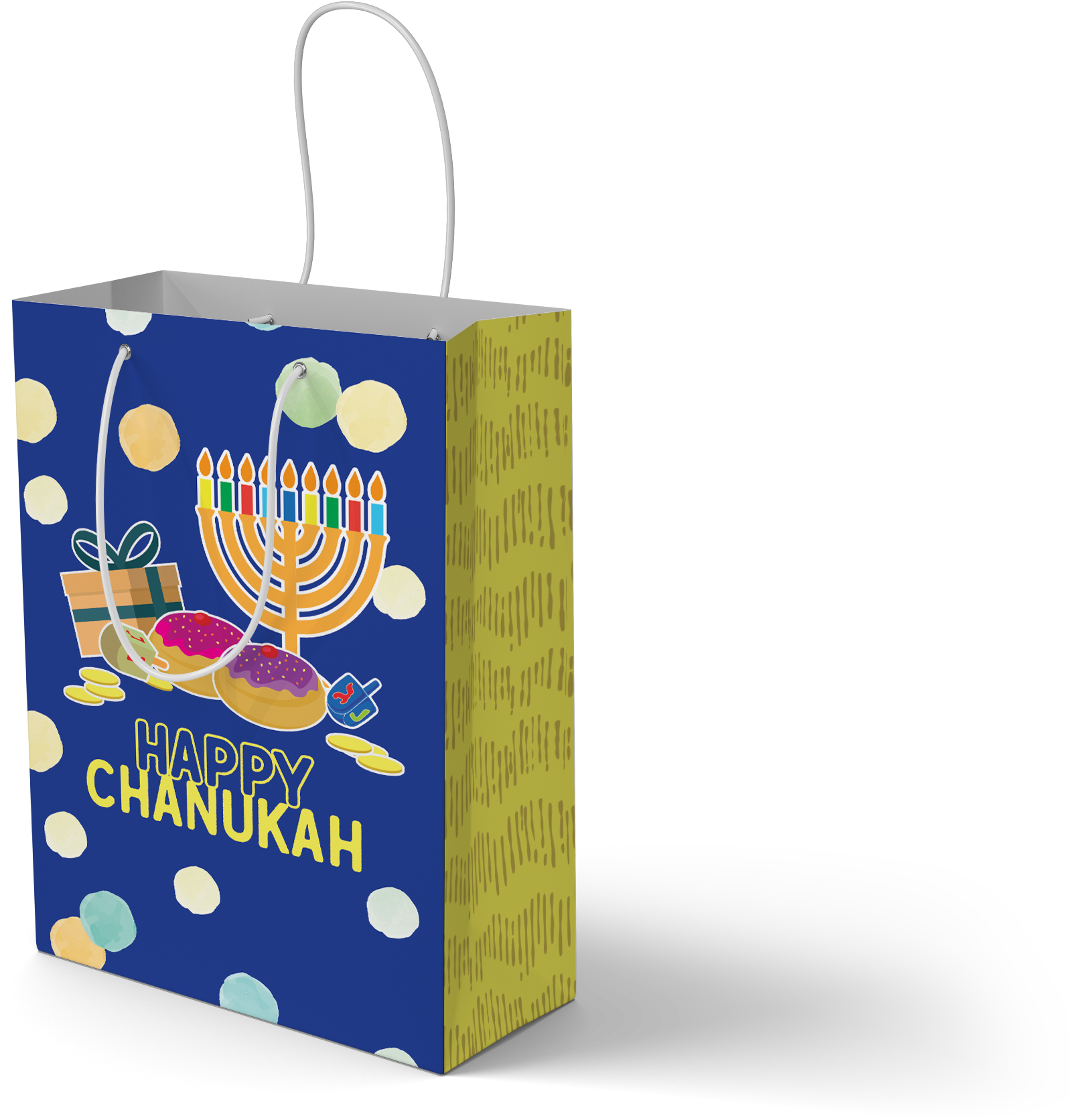 Chanukah Gift Bag - English 8" x 12"