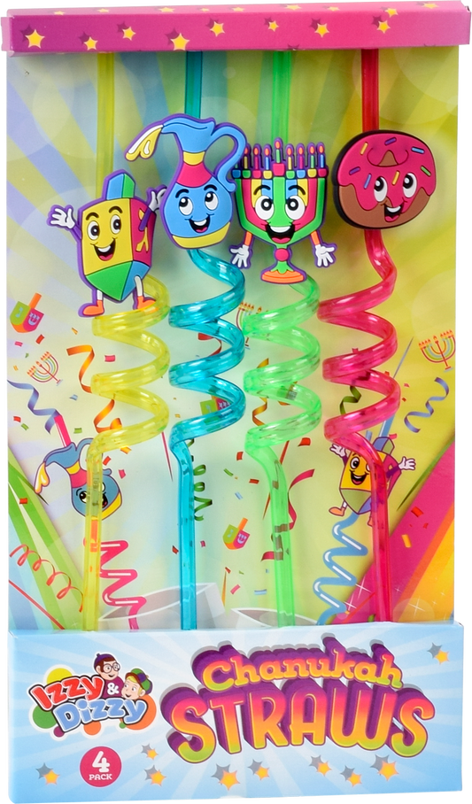 4pk Chanukah  Straws