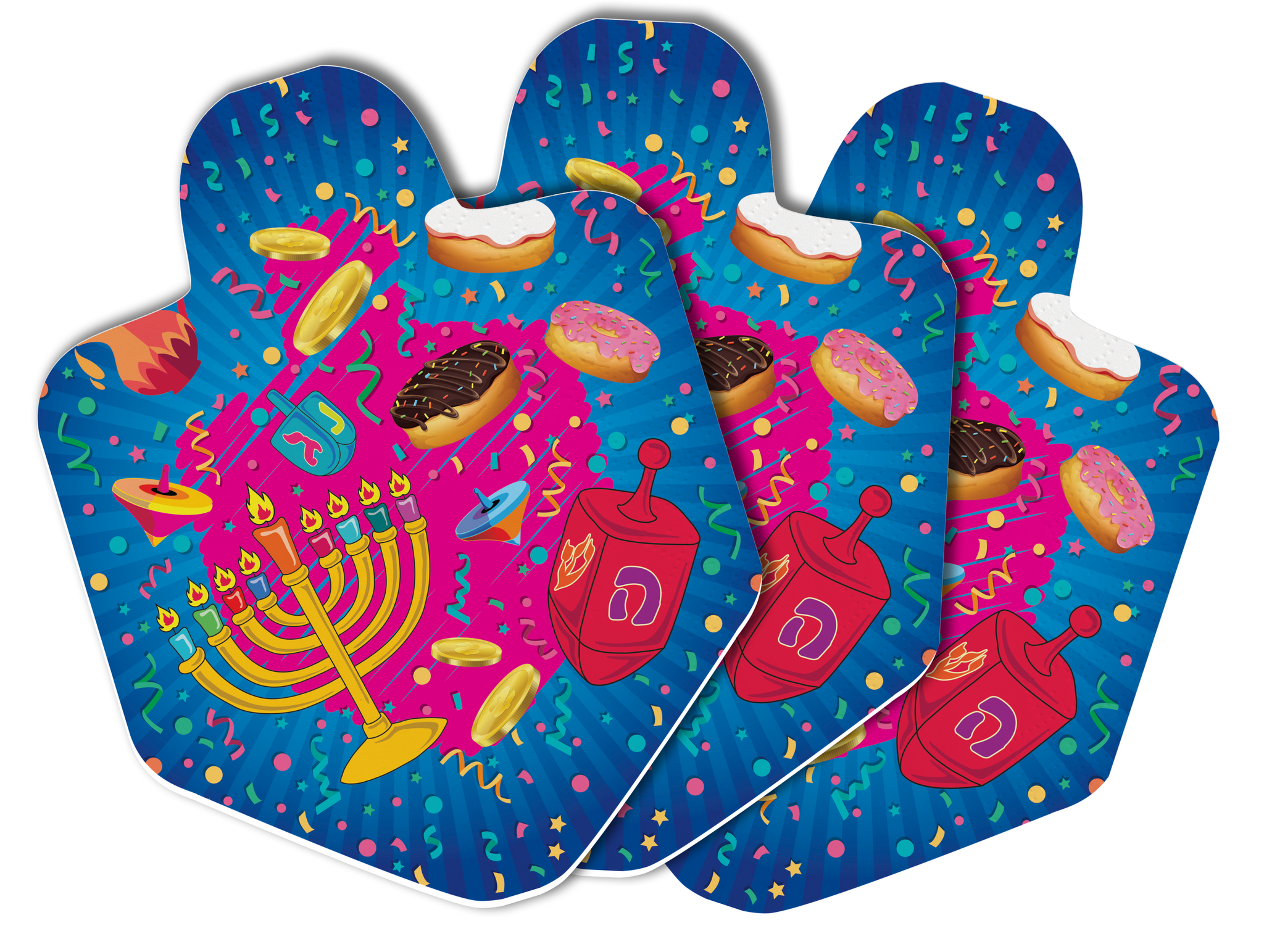 10pk Dreidel Shaped Napkins