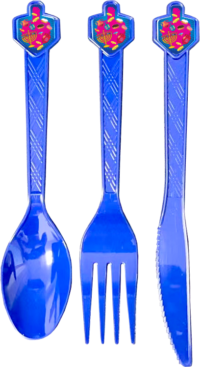Dreidel Cutlery Set