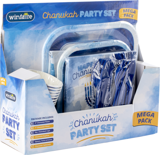 Mega Family Pack of Paper Goods - Blue Design
