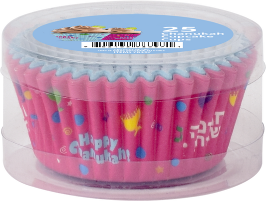 25pk chanukah cup cake liners