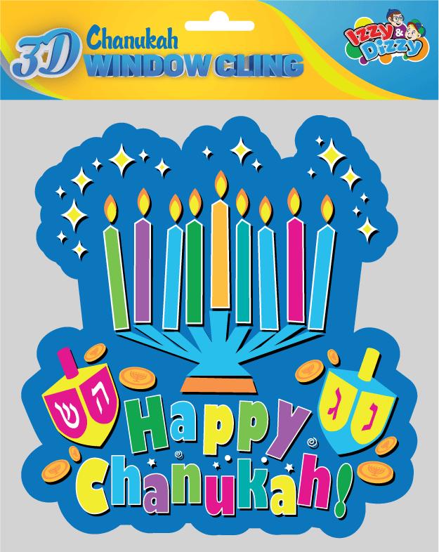 Chanukah Window CLING