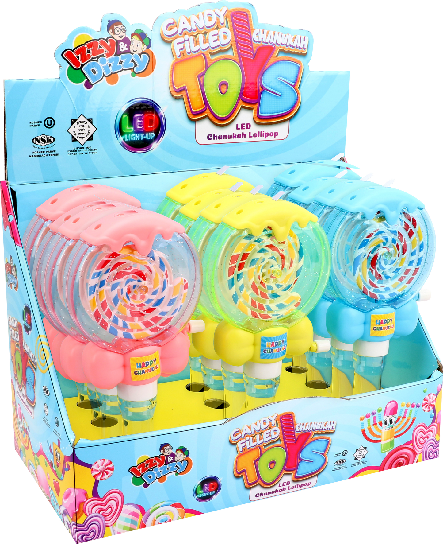 Candy Filled LED Lollipop Toy