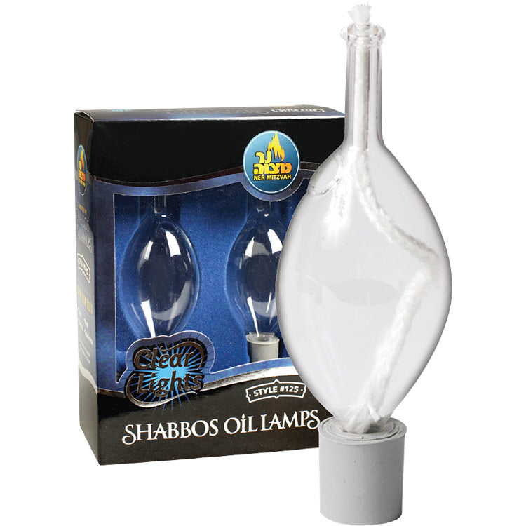 2-Pk. Clear Lights Glass Style #125 (Tear Drop Shape)