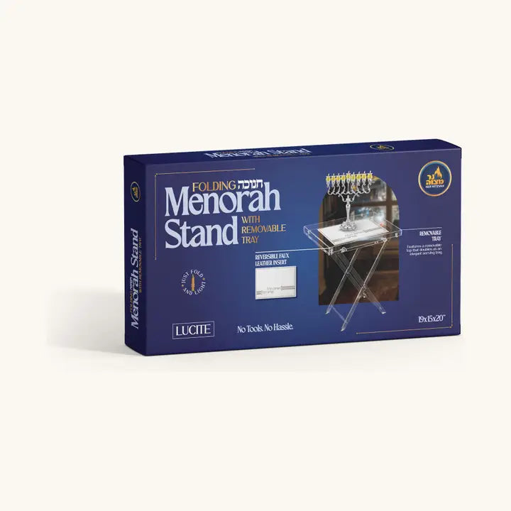 Chanukah Acrylic Table - Foldable - Tray
