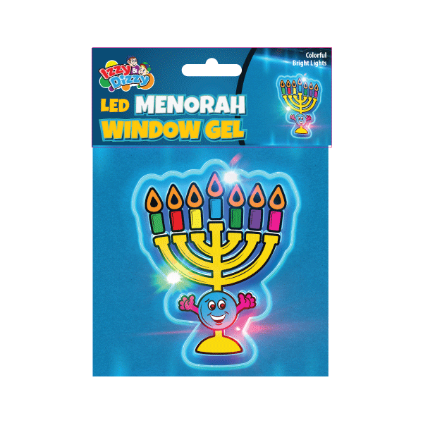 Chanukah LED Window Gel Menorah