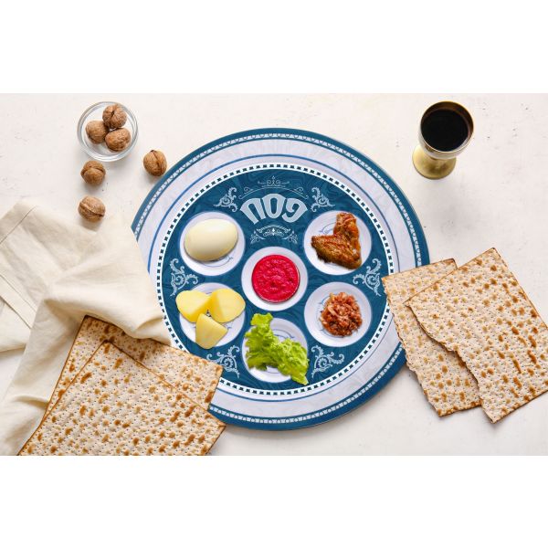 Melamine Seder Plate - Plastic - 12 Inch