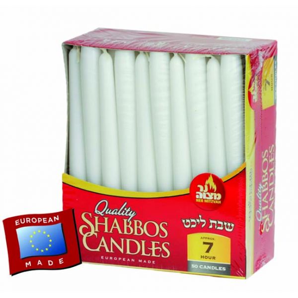 7 Hour European Shabbos Candles - 30 Pk