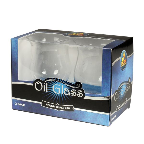 2 Pk Oil Glass #26