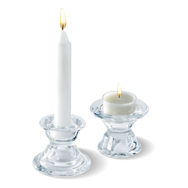 2 in 1 Glass Candle Holder