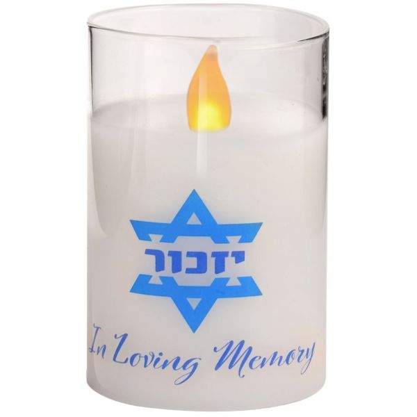 LED Memorial Glass Candle