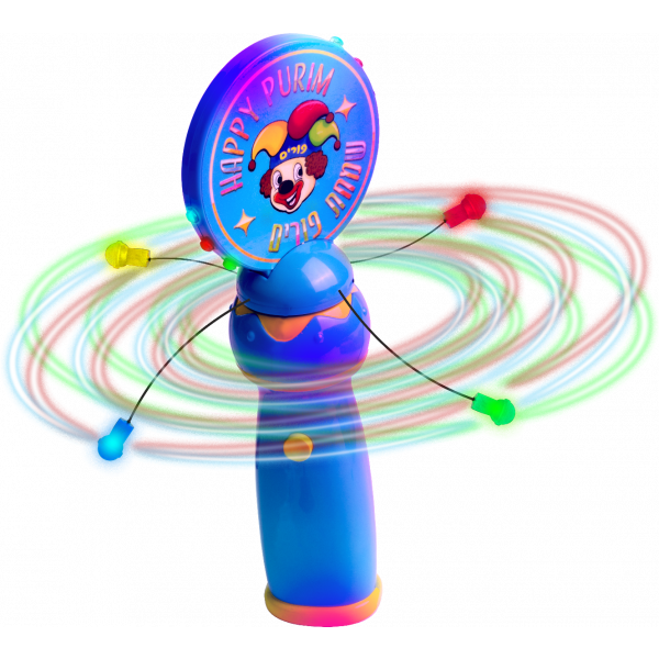 Purim Light-Up Musical Spinning Toy