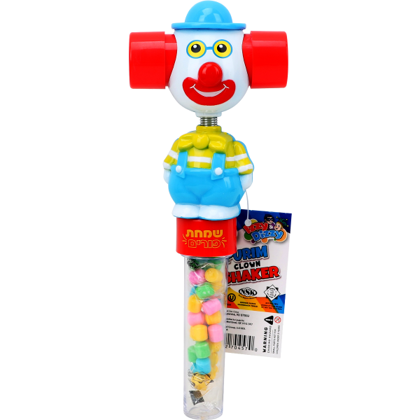 Purim Candy Filled Clown Shaker