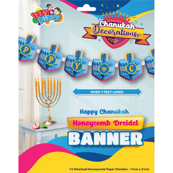 Happy Chanukah Banner - HoneyComb