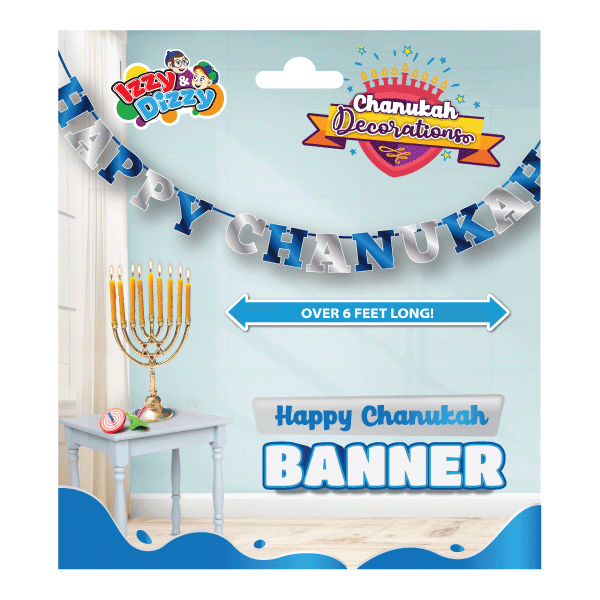 Happy Chanukah Foil Banner
