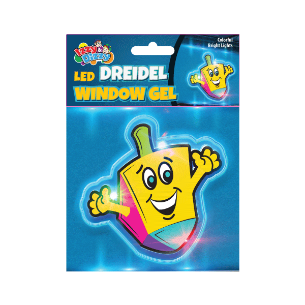 Chanukah LED Window Gel Dreidel